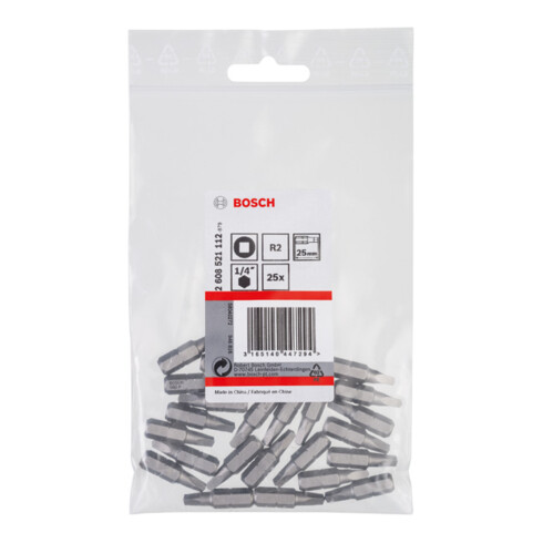 Bosch Bit per cacciavite extra duro, R2, 25mm