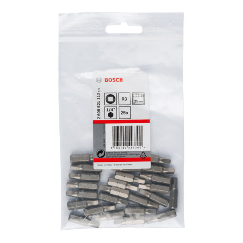 Bosch Bit per cacciavite extra duro, R3, 25mm