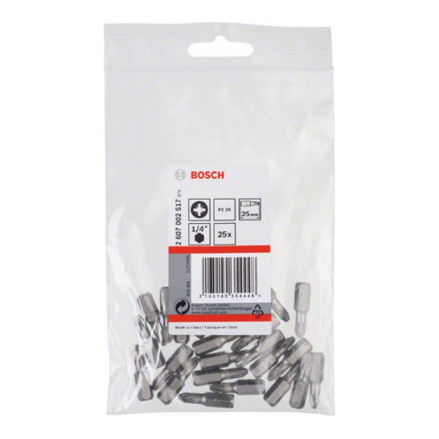 Bosch Bit per cacciavite extra duro, ridotto PZ2R, 25mm