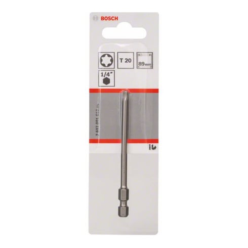 Bosch Bit per cacciavite extra duro, T20, 89mm