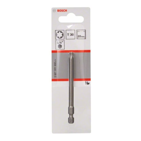 Bosch Bit per cacciavite extra duro, T30, 89mm