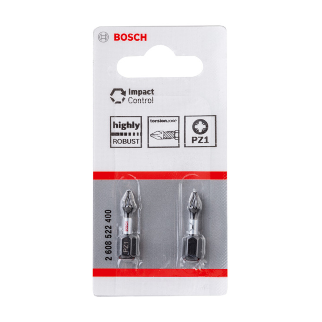 Bosch Bit per cacciavite Impact Control, 25 mm, 2xPZ1. Per cacciavite