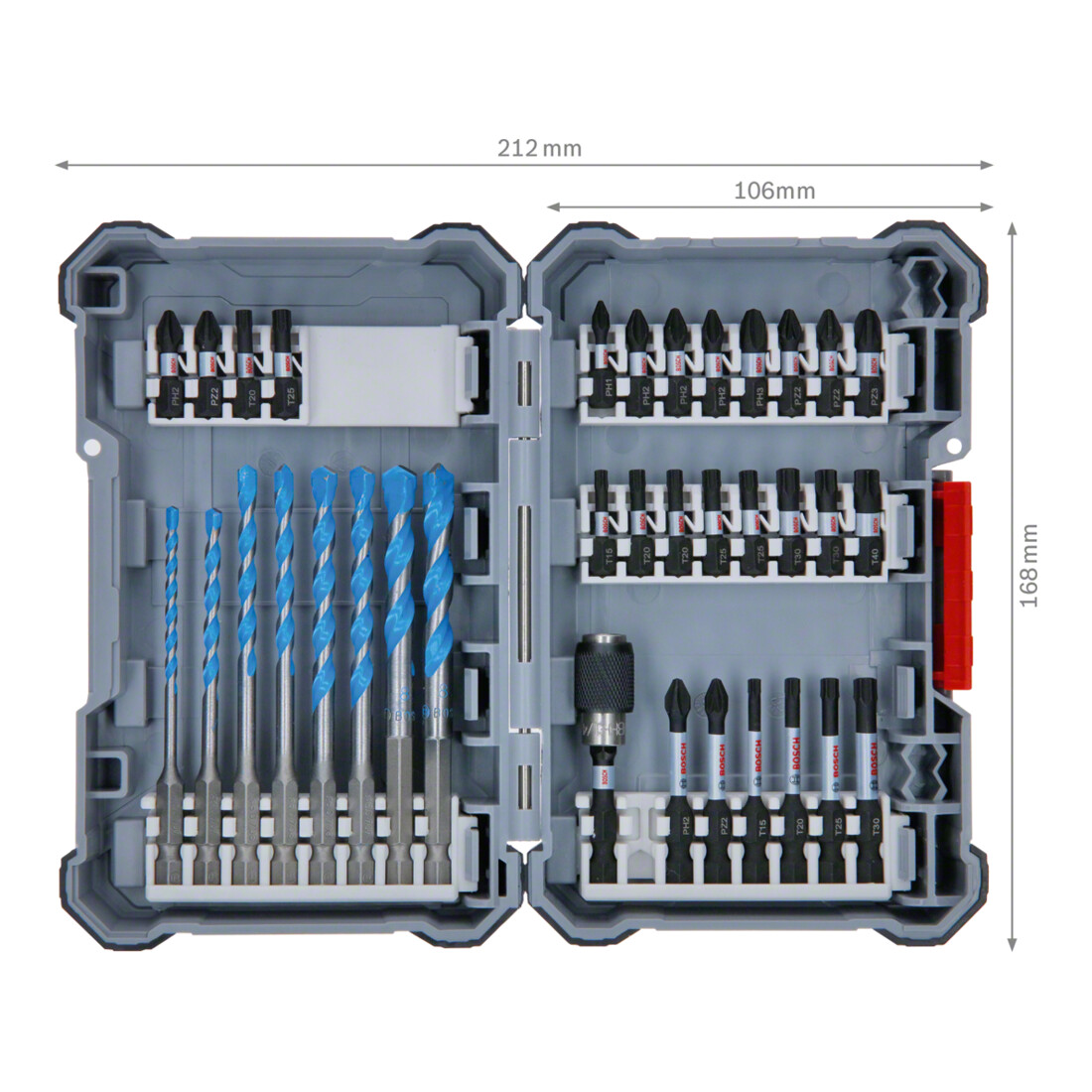 Bosch Bit- und Bohrer-Set 35-tlg. inkl. Universalmesser-Set