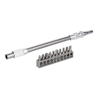 Bosch bitset 11-delig met flexibel metalen verlengstuk 200 mm