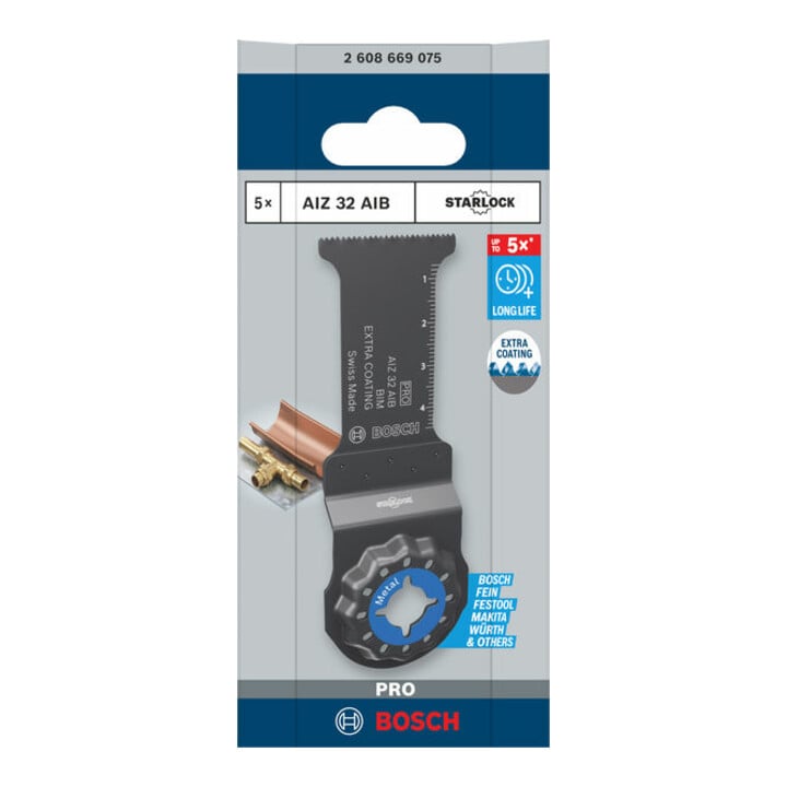 Bosch Blatt für Multifunktionswerkzeuge PRO AIZ 32 AIB 32 x 50mm 5-tlg.