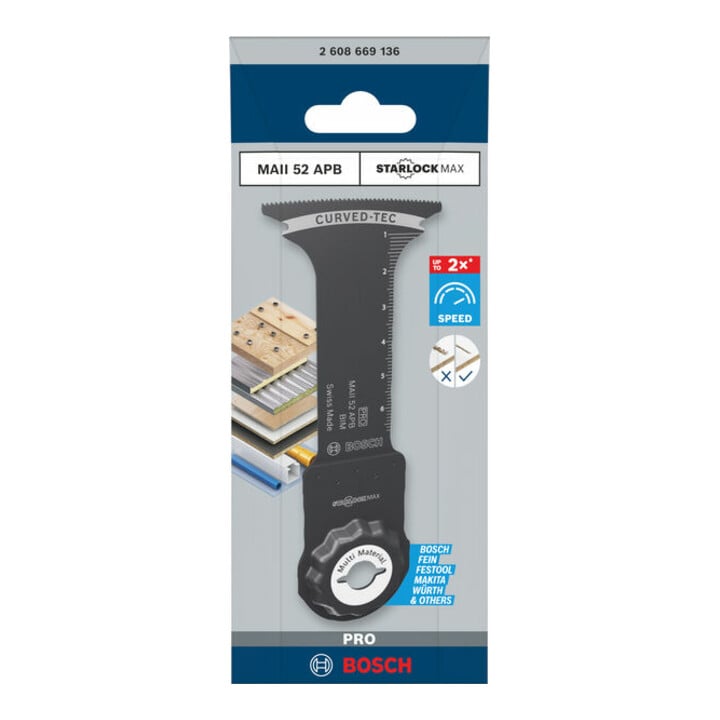 Bosch Blatt für Multifunktionswerkzeuge PRO MAII 52 APB 52 x 75 mm
