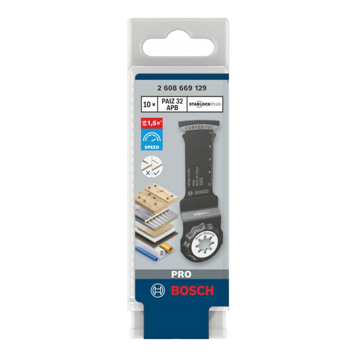 Bosch Blatt für Multifunktionswerkzeuge PRO PAIZ 32 APB 32 x 60 mm 10-tlg.