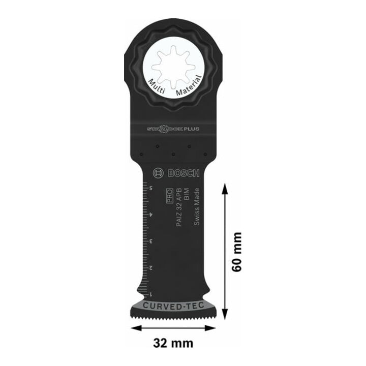 Bosch Blatt für Multifunktionswerkzeuge PRO PAIZ 32 APB 32 x 60 mm 10-tlg.