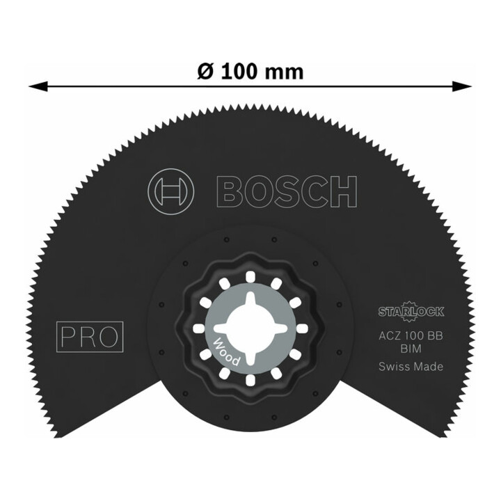 Bosch Blatt PRO ACZ 100 BB 100mm Multifunktionswerkzeug