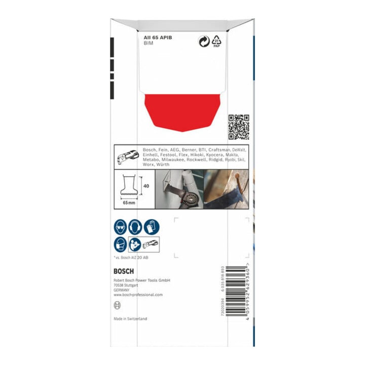Bosch Blatt PRO AII 65 APIB 65 x 40 mm 5-tlg.