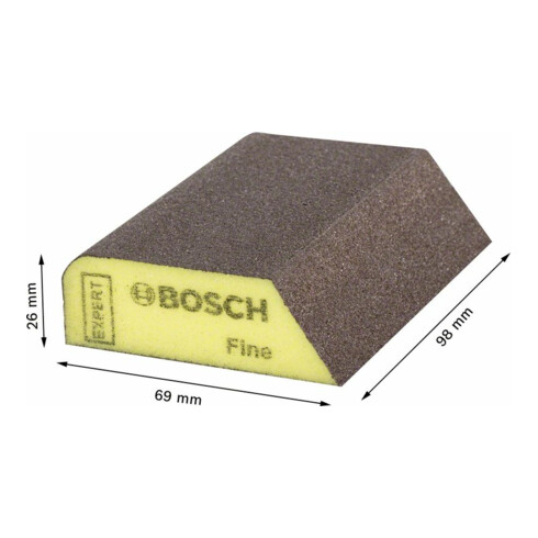 Bosch Blocco combinato EXPERT S470 69x97x26mm, fine per la levigatura a mano