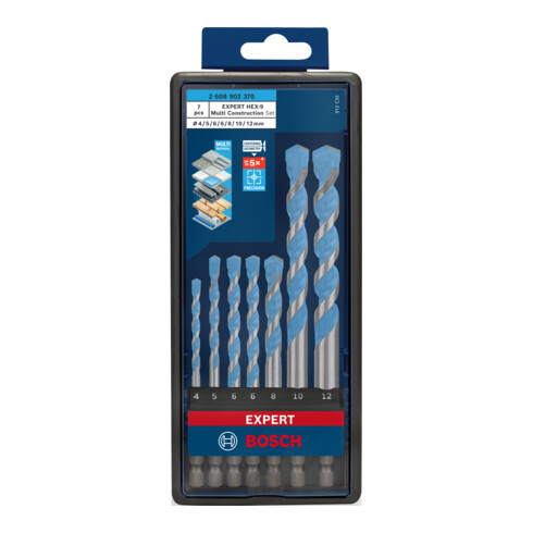 Bosch Bohrer-Set EXPERT HEX-9 Multi Construction 7-tlg.