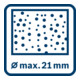 Bosch Bohrhammer mit SDS plus GBH 2-21: Schnellspannbohrfutter SDS plus-Adapter-5