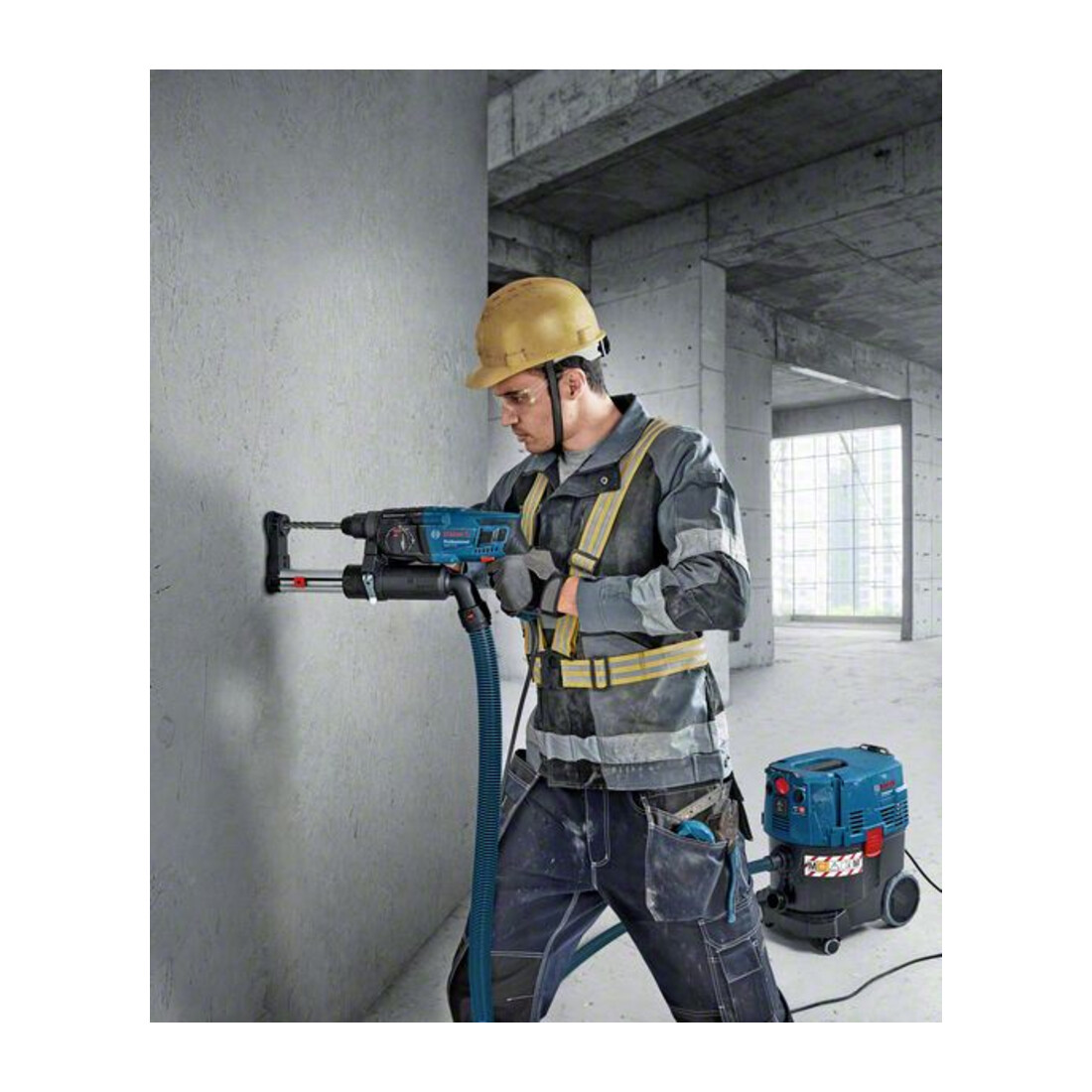 Bosch Bohrhammer mit SDS plus GBH 2-21: Schnellspannbohrfutter SDS plus-Adapter
