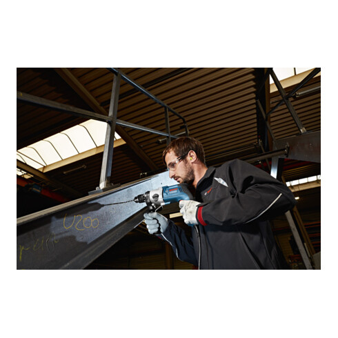 Bosch Bohrmaschine GBM 13-2 RE mit hochpräzisem Schnellspannbohrfutter 1,5 - 13 mm
