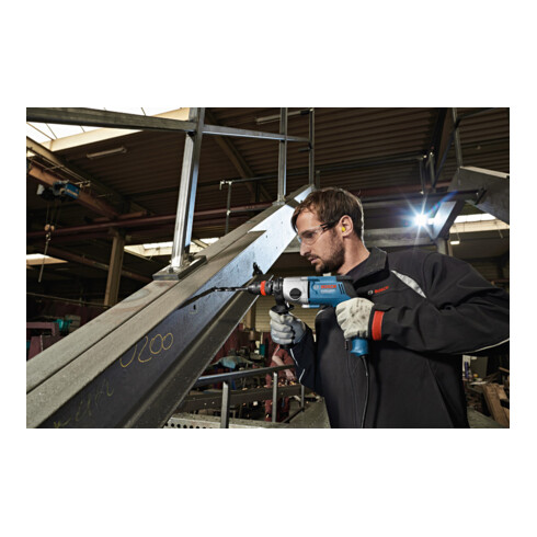 Bosch Bohrmaschine GBM 13-2 RE mit hochpräzisem Schnellspannbohrfutter 1,5 - 13 mm