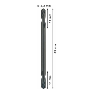 Bosch dubbele cilinderboor HSS-G