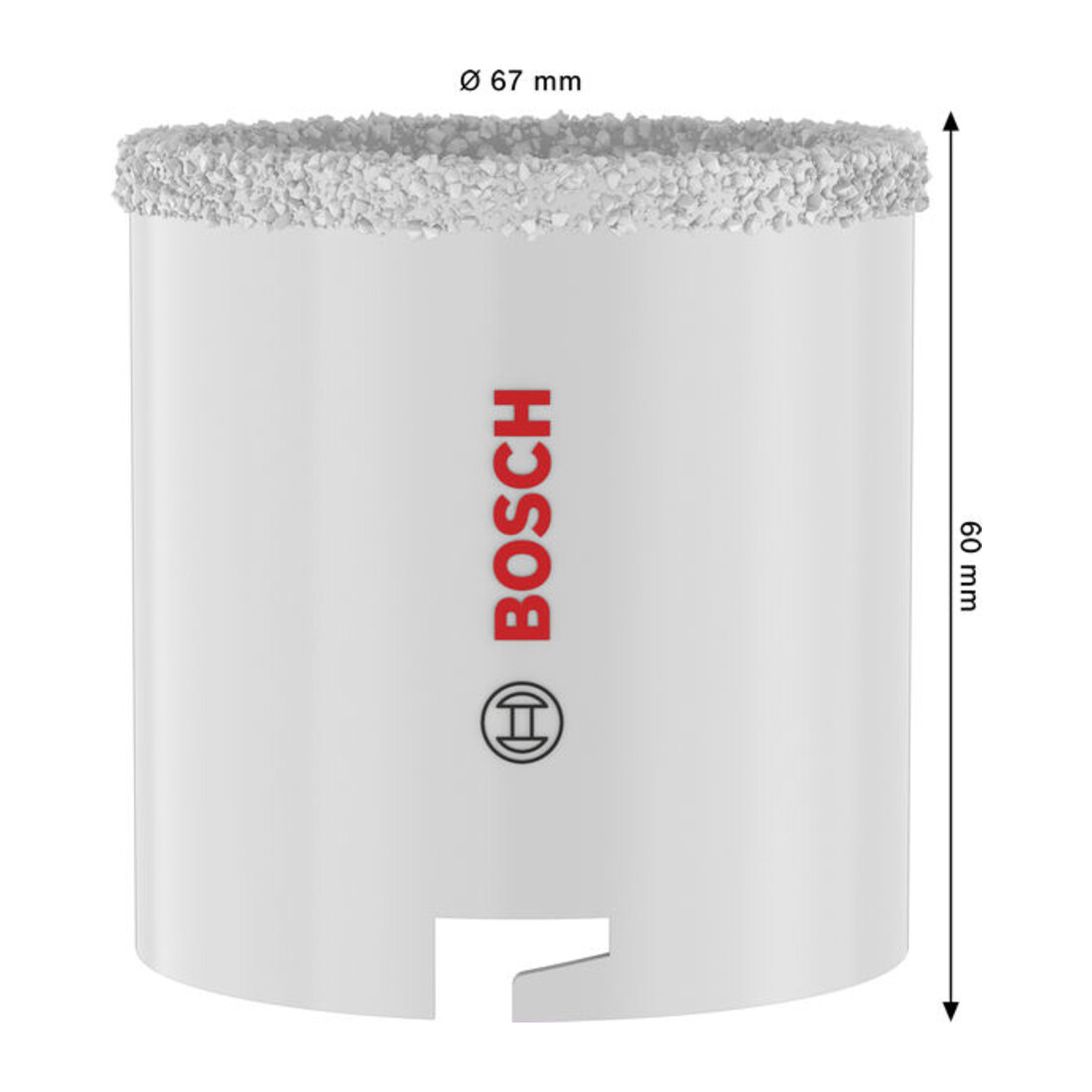 Bosch Boorzaag voor baksteen en zachte tegels met opzethouder, 67 x 60 mm