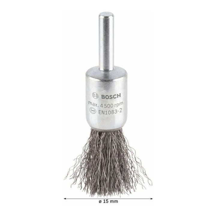 Bosch borstel golvend 0,2 mm 15 mm 4500 tpm