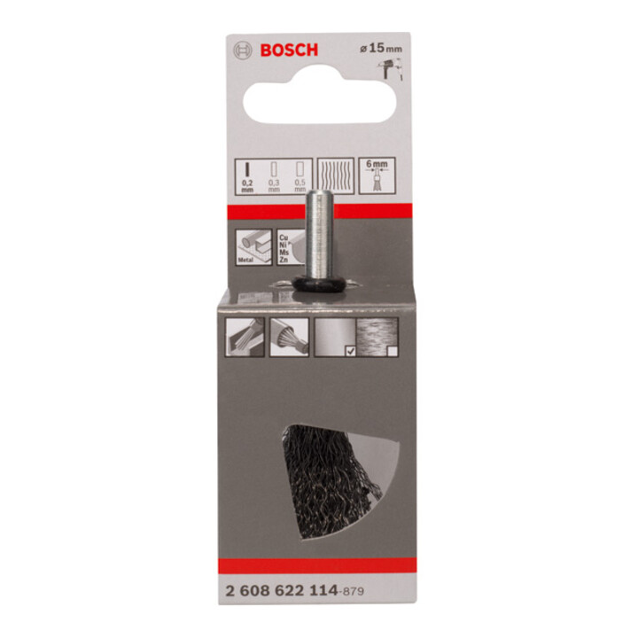 Bosch borstel golvend 0,2 mm 15 mm 4500 tpm