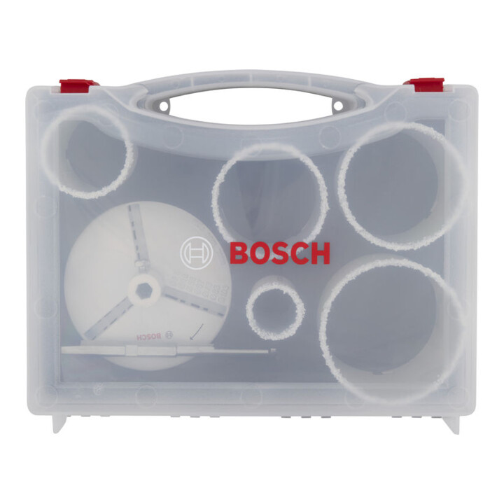 Bosch Brick and Soft Tile Lochsägen-Set mit Aufsteckhalter, 33; 53; 67; 73; 83 x 60 mm