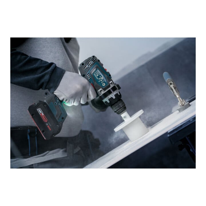 Bosch Brick- en zachte tegel gatenzaag met opzethouder, 73 x 60 mm