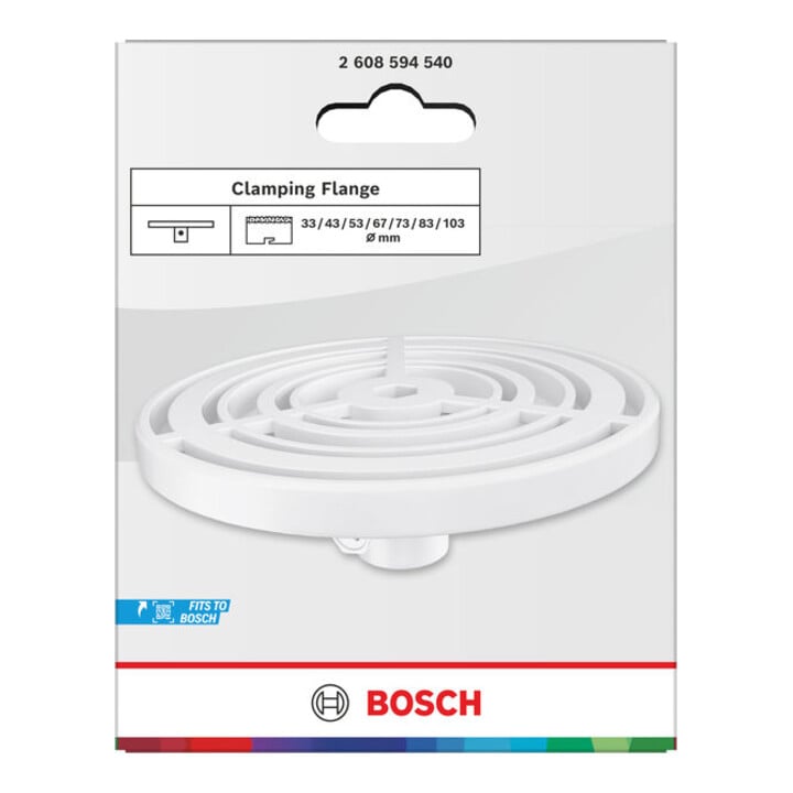 Bosch Bride de fixation pour scie-cloche Brick and Soft Tile, 33-103 mm