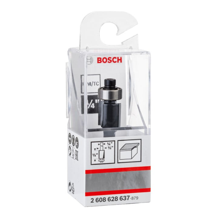 Bosch Bündigfräser 1/4", D1 12,7 mm, L 12,7 mm, G 56 mm