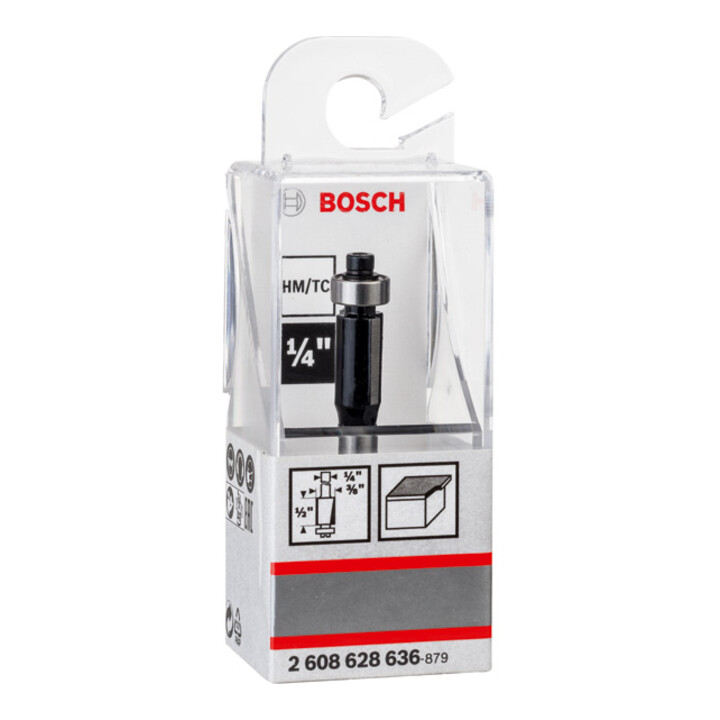 Bosch Bündigfräser 1/4", D1 9,5 mm, L 14,3 mm, G 56 mm