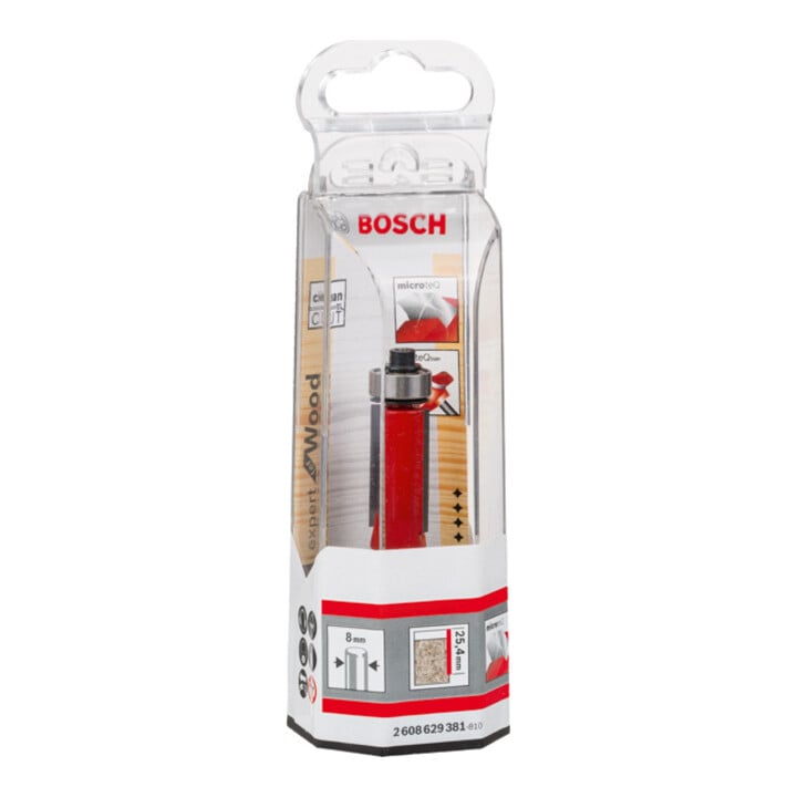 Bosch Bündigfräser Expert for Wood 8 mm D1 12,7 mm L 25,4 mm G 71,5 mm