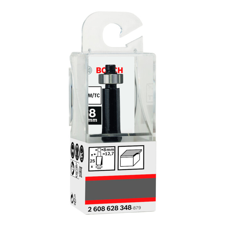 Bosch Bündigfräser Standard for Wood 8 mm D1 12,7 mm L 25,4 mm G 68 mm