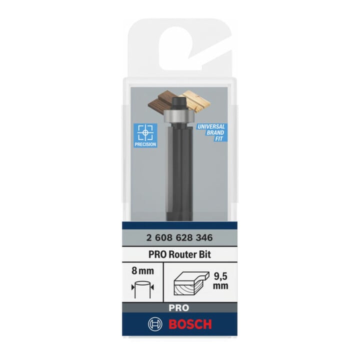 Bosch Bündigfräser Standard for Wood 8 mm D1 9,5 mm L 25,4 mm G 68 mm