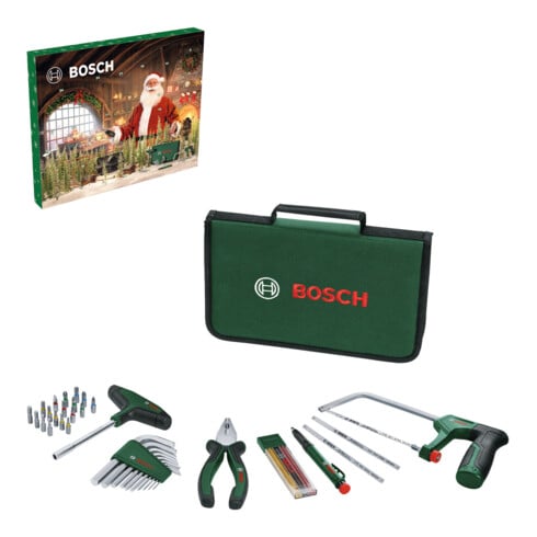 Bosch Calendrier de l'Avent Outils à main (41 pièces) – idéal pour maison, loisirs et atelier