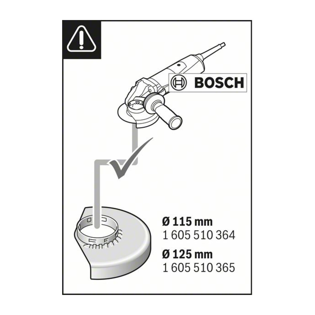 Bosch Calotta di aspirazione Full Cover GDE 115/125 FC-T accessori di sistema