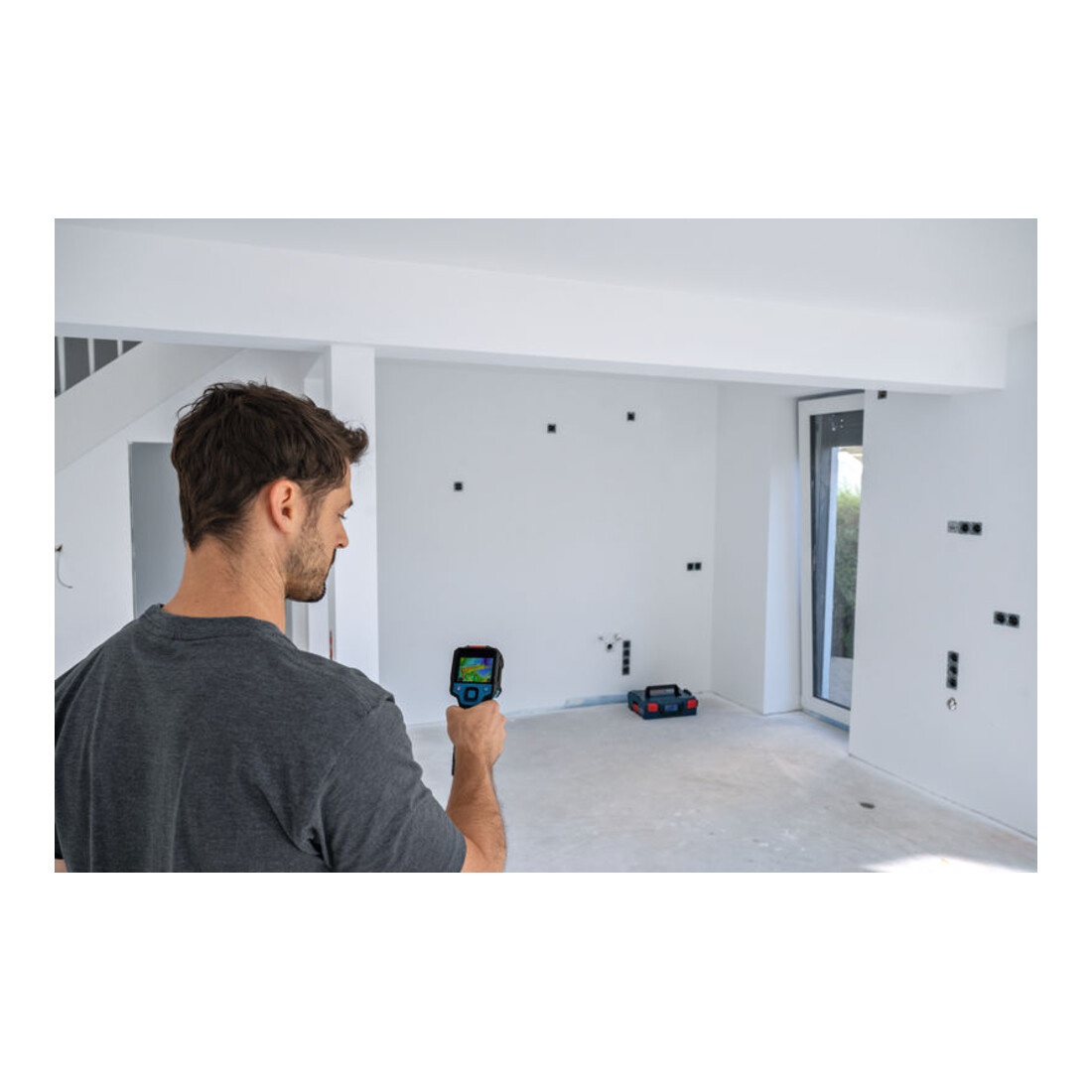 Bosch Caméra thermique GTC 12V-450-13, 1 x Batterie GBA 12V 2.0Ah en L-BOXX
