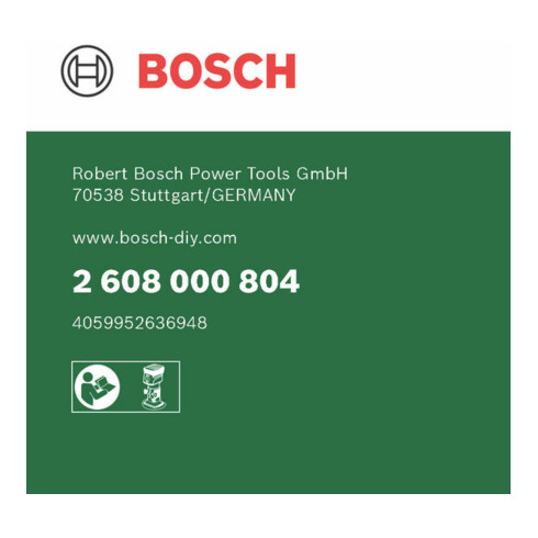 Bosch Cappuccio di protezione per aspirazione