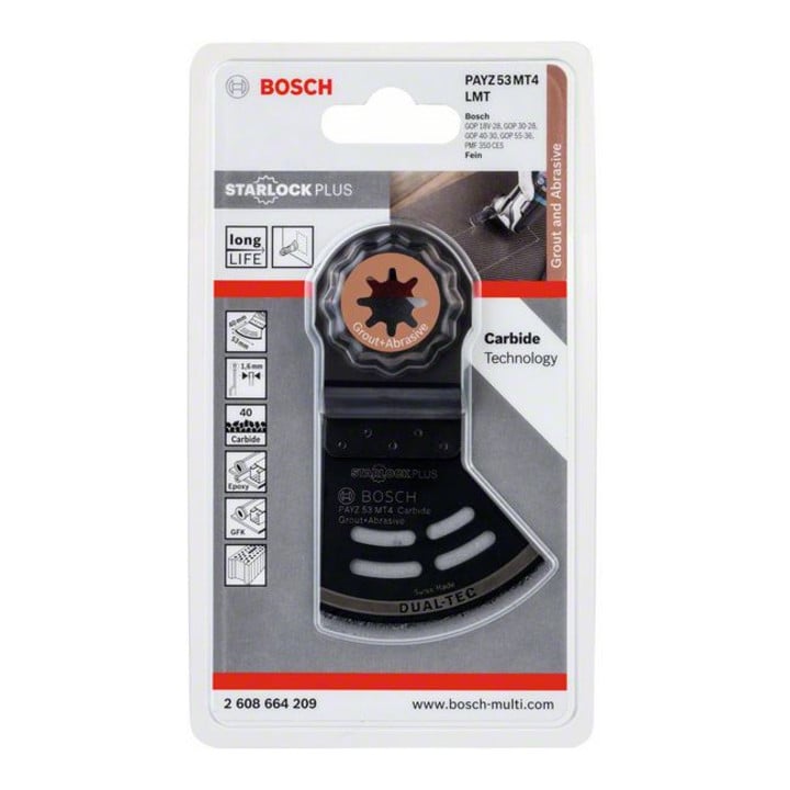 Bosch Carbide Dual-Tec-Tauchsägeblatt PAYZ 53 MT4 53 x 40 mm