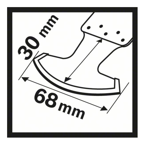 Bosch Carbide-RIFF Segmentsägeblatt MATI 68 RT3 68 x 30 mm