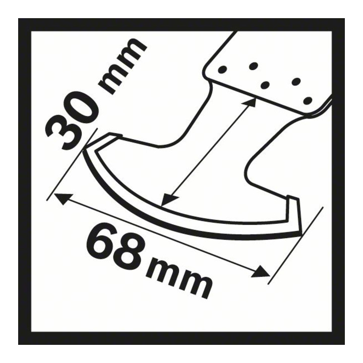 Bosch Carbide-RIFF Segmentsägeblatt MATI 68 RT3 68 x 30 mm