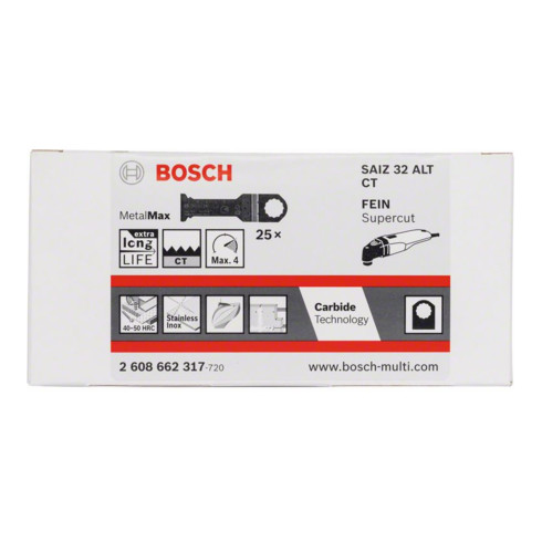 Bosch Carbide Tauchsägeblatt SAIZ 32 ALT MetalMax 70 x 32 mm