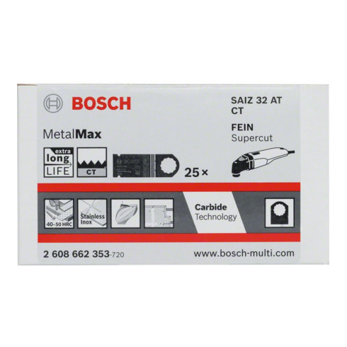 Bosch Carbide Tauchsägeblatt SAIZ 32 AT MetalMax 40 x 32 mm