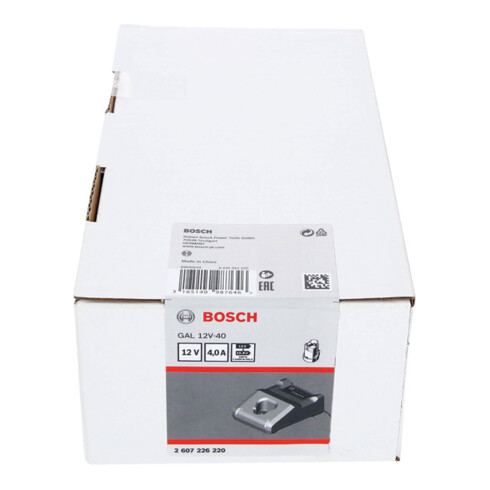 Bosch Caricabatterie rapido GAL Corrente di carica 12-40 V, 24 min., 230V, versione UE