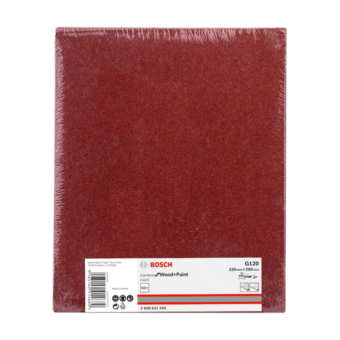 Bosch Carta abrasiva C420 Standard for Wood and Paint 280mm, 230mm