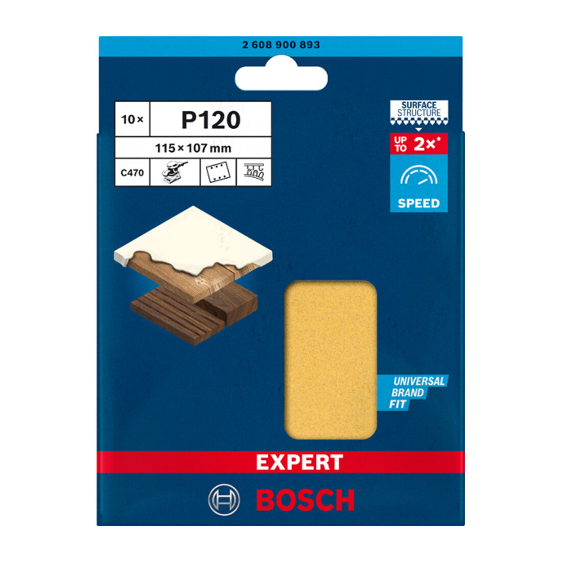 Bosch Carta abrasiva EXPERT C470 per levigatrice orbitale