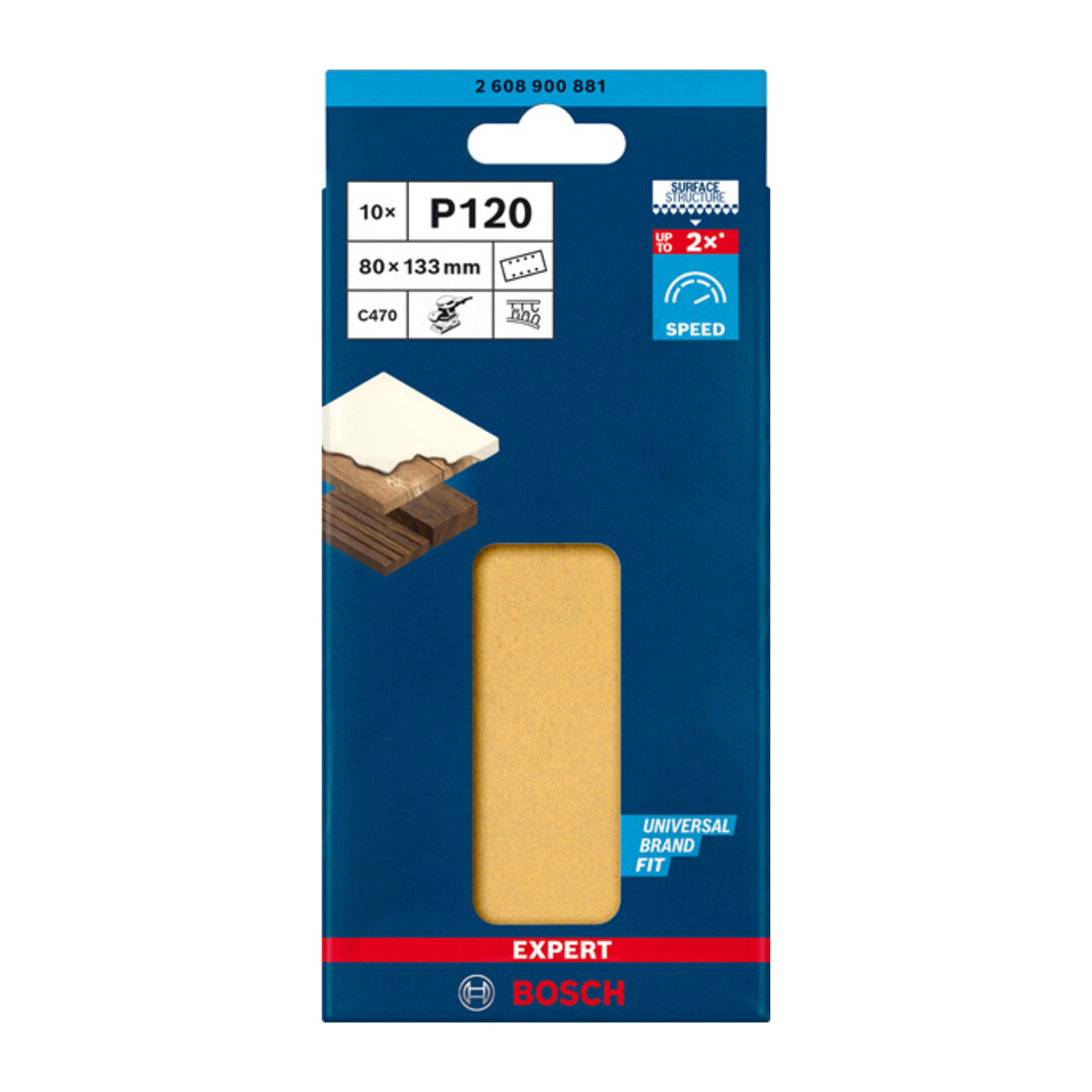Bosch Carta abrasiva EXPERT C470 per levigatrice orbitale