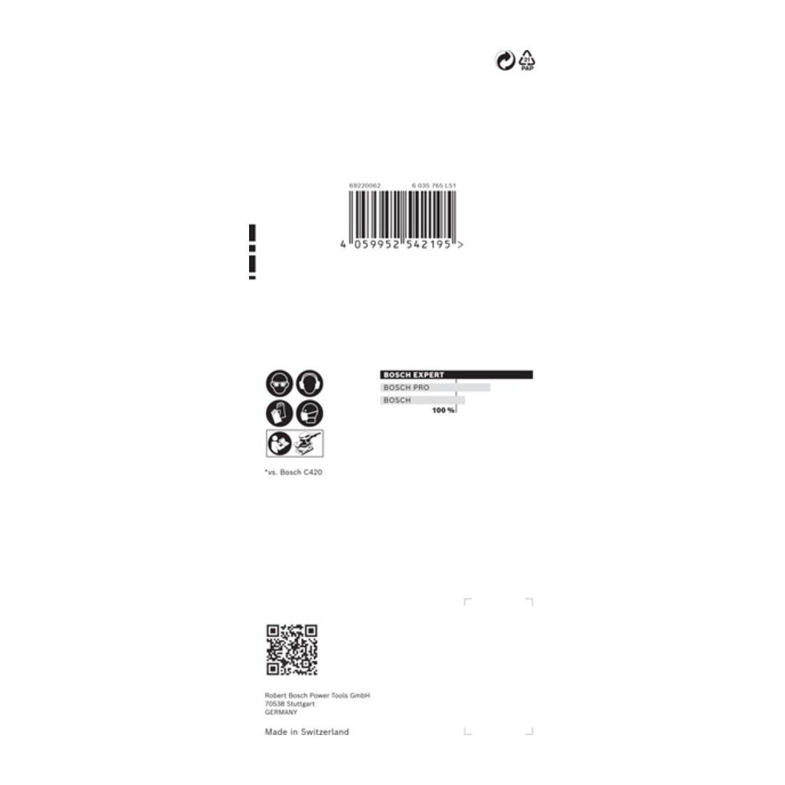 Bosch Carta abrasiva EXPERT C470 per levigatrice orbitale