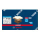 Bosch Carta abrasiva EXPERT C470 a 8 fori per levigatrice rotorbitale, 125mm G 100 5pz.-5