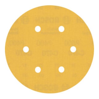 Bosch Carta abrasiva Expert C470 per levigatrice rotorbitale, 150mm, 6 fori, G 400