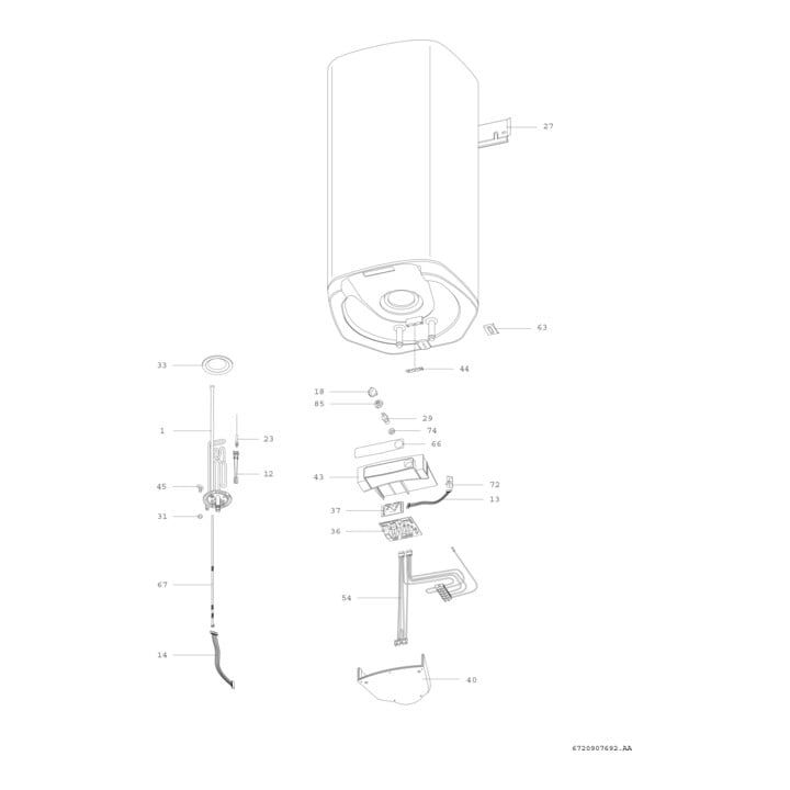 Bosch Chauffe-eau mural TR5500T 100 EB 100 l