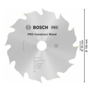 Bosch cirkelzaagblad Construct Wood 150 x 20/16 x 2,4 mm 12-2